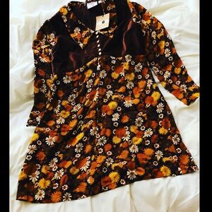 The Hippie Shake Psychedelic Deadly Nightshade Dress